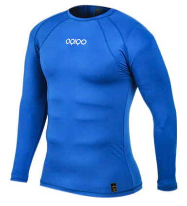 Blue OQIQO Adult Long-Sleeved Thermal Football Base Layer Top comfort .