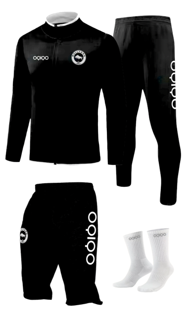 OQIQO Football Black Training Kit